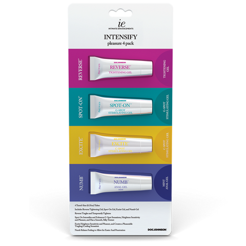 Doc Johnson Intimate Enhancements INTENSIFY Pleasure Gel - Delay and Excite Sprays