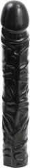 Doc Johnson Classic Textured Veins Realistic Dong 10 Inch Black - - Realistic Dildos