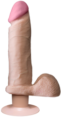 The Realistic Cock ULTRASKYN Multi Function Vibrating Dong 8 Inch Vanilla - - Vibrating Dildos