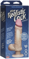 The Realistic Cock ULTRASKYN Multi Function Vibrating Dong 8 Inch Vanilla - - Vibrating Dildos