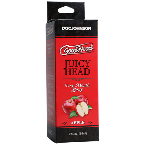 Doc Johnson GoodHead Juicy Head Dry Mouth Spray Enhances Oral Sex Performance - Delay and Excite Sprays