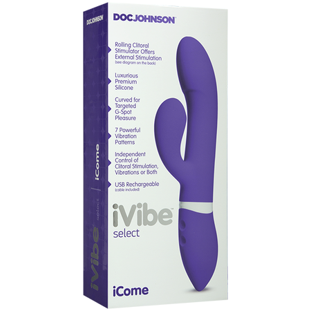 IVibe ICome 7 Functions Rechargeable Rabbit Style G-Spot Vibrator - - Rabbit Vibrators