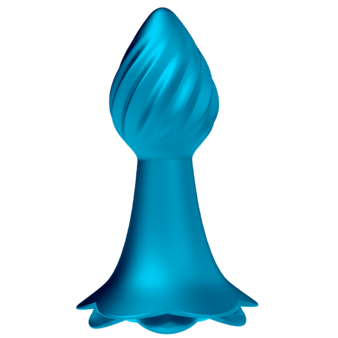 NANMA Corporation Iceberg Rose 10 Rhythms Vibrating Anal Plug Premium Silicone - Butt Plugs