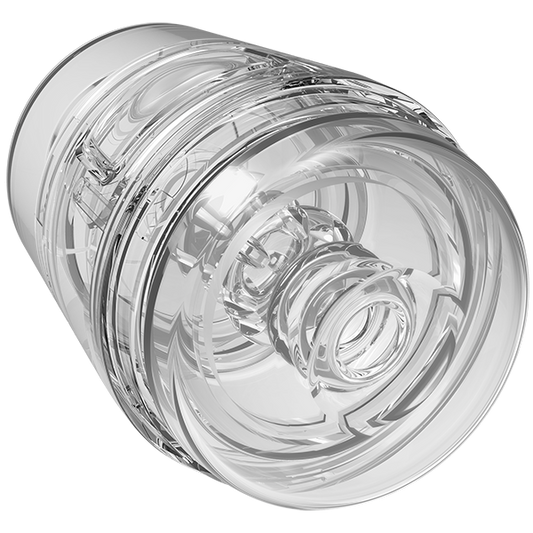 Main Squeeze Pop-off Optix Realistic Male Stroker Clear - - Masturbators and Strokers