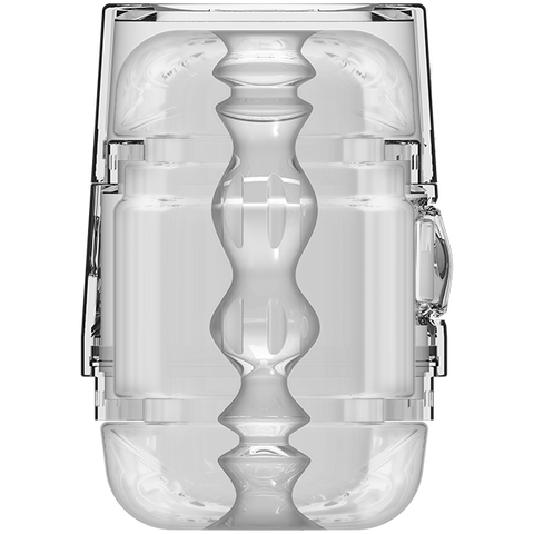 Main Squeeze Pop-off Optix Realistic Male Stroker Clear - Masturbators and Strokers