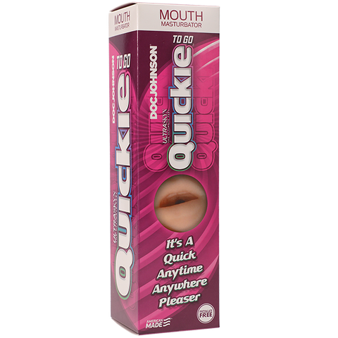 Doc Johnson Quickies To Go ULTRASKYN Male Masturbator Mouth - Masturbators and Strokers