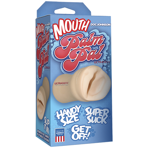 Doc Johnson Palm Pal Natural ULTRASKYN Realistic Male Masturbator Mouth - Masturbators and Strokers