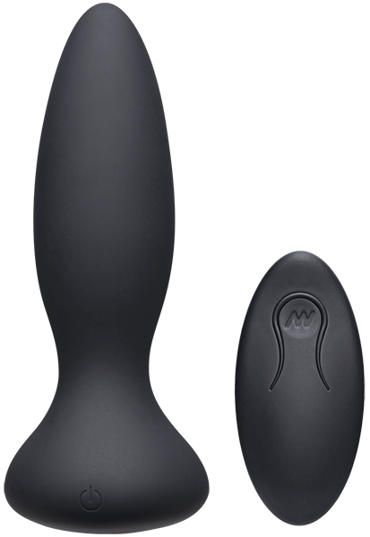 A-Play Vibe Adventurous Remote Control Rechargeable Butt Plug Black - - Butt Plugs