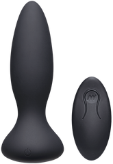 A-Play Vibe Adventurous Remote Control Rechargeable Butt Plug Black - - Butt Plugs