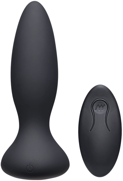 A-Play Thrust Adventurous Rechargeable Remote Control Silicone Anal Plug Black - - Butt Plugs