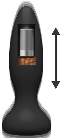 A-Play Thrust Adventurous Rechargeable Remote Control Silicone Anal Plug Black - - Butt Plugs