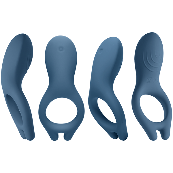 IVibe IRing 10 Function Vibrating Mens Cock Ring Marine Blue - - Vibrating Cock Rings