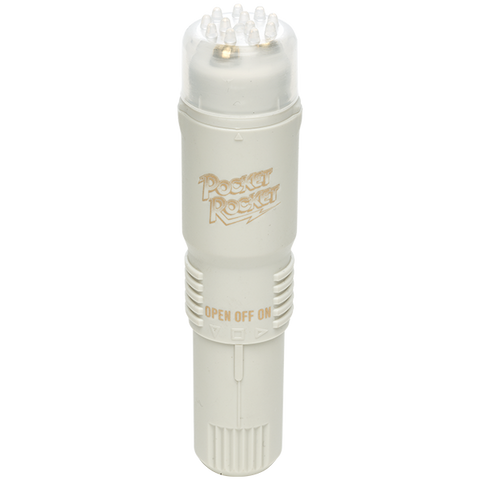 Doc Johnson Pocket Rocket The Original Vibrating Body Wand Massager White - Body Wands
