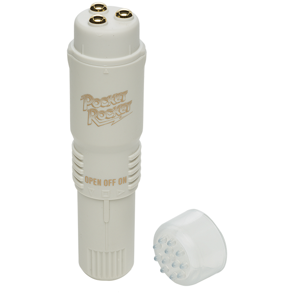 Pocket Rocket The Original Vibrating Body Wand Massager White - - Body Wands