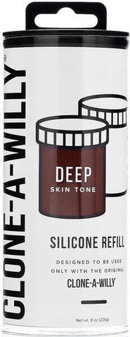 Clone A Willy Silicone Refill Deep Skin Tone - Moulding Kits