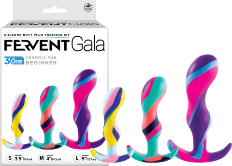 Fervent Gala Silicone Butt Plug Training Kit - Butt Plugs