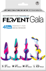 Fervent Gala Flared Base Silicone Butt Plug Training Kit - - Butt Plugs