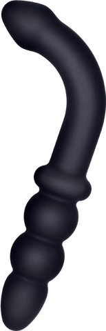 Excellent Power Deep Comber Anal Plug With Hook Black - Butt Plugs