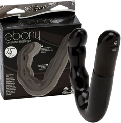 Excellent Power Ebony 10 Function Prostate Massager Black - - Prostate Toys