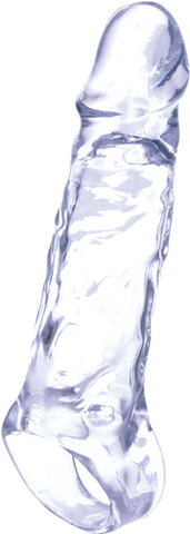 NANMA Corporation Ice Crystals Collection Penis Length Enhancer 5 Inch Clear - Penis Sleeves and Extenders
