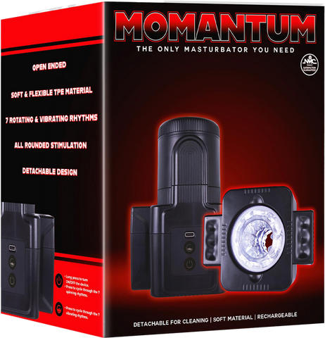 Momantum The SLR 7 Function Automatic Mens Masturbator Black - Masturbators and Strokers