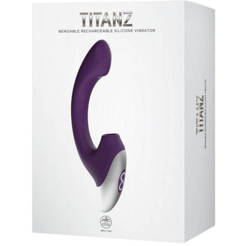 NANMA Corporation Titanz Bendable Thumping Rechargeable G Spot Silicone Vibrator - G-Spot Vibrators