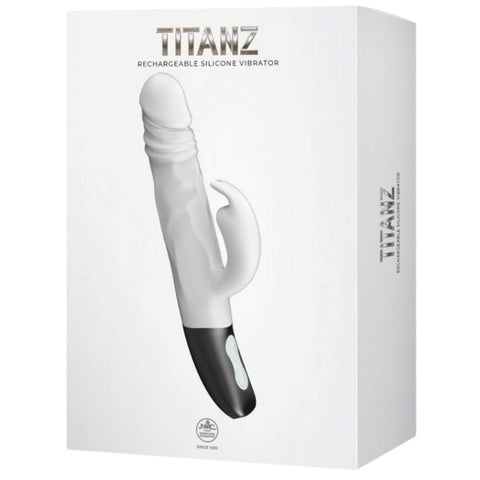 NANMA Corporation Titanz Rotating Rabbit Rechargeable Silicone Vibrator - Rabbit Vibrators