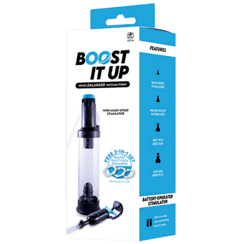 Boost It Up Multi Speed Mens Penis Enlarger Vacuum Pump - Penis Pumps And Stretchers