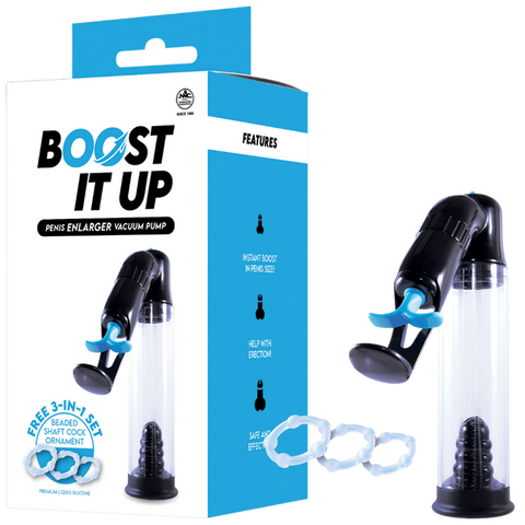 Boost It Up Male Penis Enlarger Vacuum Pump Device - Penis Pumps And Stretchers