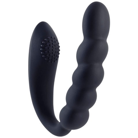 Deep Romance Bendable Dual Motors G Spot Silicone Massager Black - G-Spot Vibrators