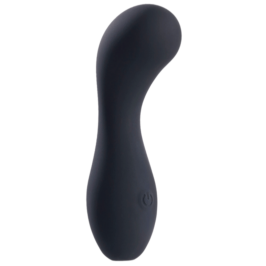 Deep Romance One Touch Control G Spot Silicone Stimulator Black - - G-Spot Vibrators