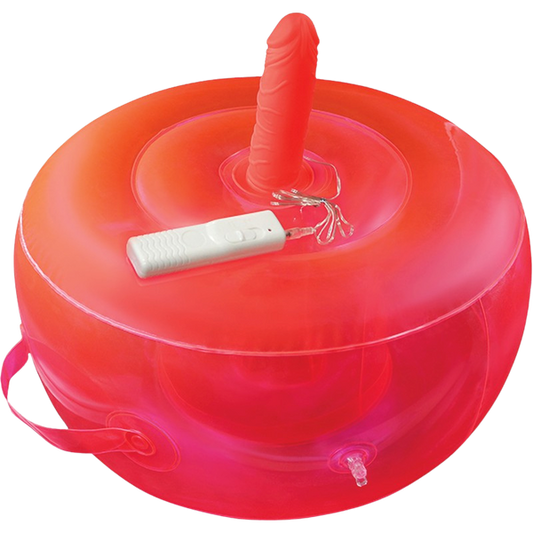 Hott Products Bouncy Banger Inflatable Vibrating Dildo - - Inflatable Dildos and Vibrators