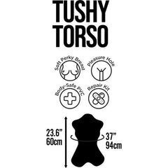Hott Products Tushy Torso Inflatable Dildo - - Inflatable Dildos and Vibrators