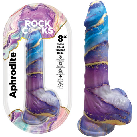 Rock Cocks Aphrodite Realistic Textured Dildo 8 Inch - Realistic Dildos