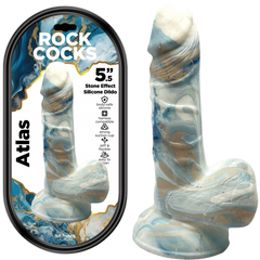 Rock Cocks Atlas Harness Compatible Realistic Textured Dildo 5.5 Inch - - Realistic Dildos