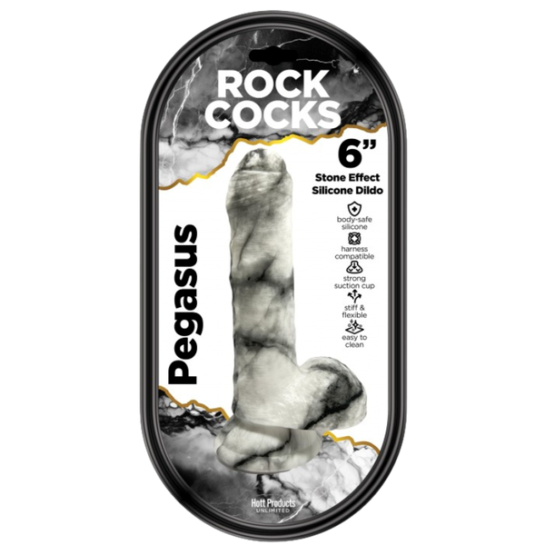 Rock Cocks Pegasus Textured Realistic Dildo 6 Inch - - Realistic Dildos