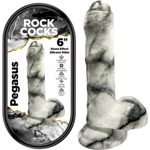 Rock Cocks Pegasus Textured Realistic Dildo 6 Inch - Realistic Dildos