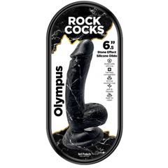 Rock Cocks Olympus Suction Cup Textured Realistic Dildo 6.5 Inch - - Realistic Dildos