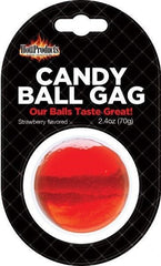 Hott Products Edible Candy Ball Gag Strawberry - - Party Gifts and Novelties