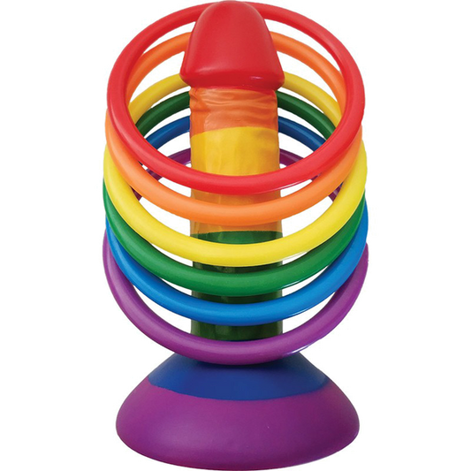 Rainbow Pecker Party Ring Toss - - Party Gifts and Novelties
