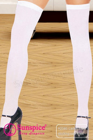 Millie Lingerie Smillie Womens Sheer Leg Stockings Over Knee Premium Stretch - Hosiery