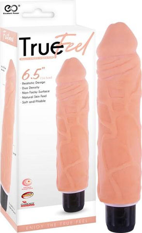 NANMA True Feel Patriot 16.5 cm Realistic Vibrating Dong with Textured Shaft - Vibrating Dildos