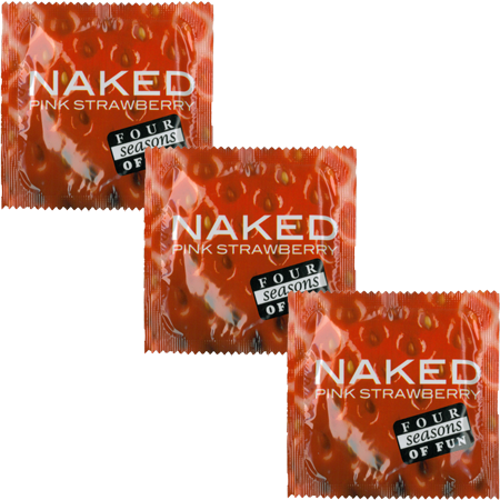 Four Seasons Naked Extra Strength Flavour Condoms 144 Pack with Premium Protection - Condoms