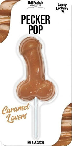 Hott Products Lusty Lickers Pecker Shaped Pop Candy Novelty Adult Candy - Party Gifts and Novelties
