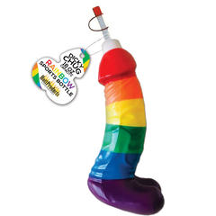 Rainbow Dicky Chug Novelty Sports Bottle - - Party Gifts and Novelties