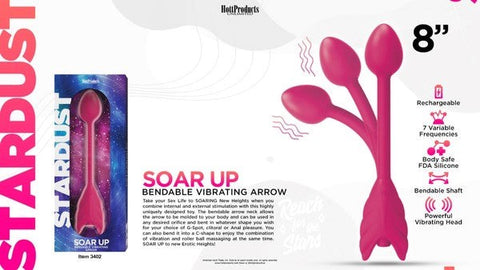 Start Dust Soar Up Bendable Arrow Vibe 7 Function G Spot Vibrator - G-Spot Vibrators
