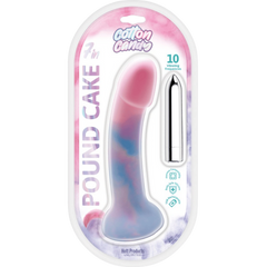 Hott Products Poundcake 10 Function Vibrating Dildo Cotton Candy - - Vibrating Dildos