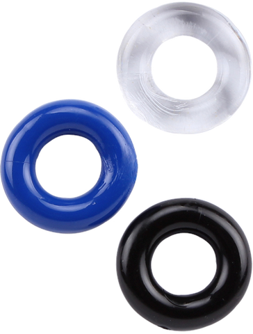 La Viva 3Some Stretchy Cock Rings Set - Stretchy Cock Rings