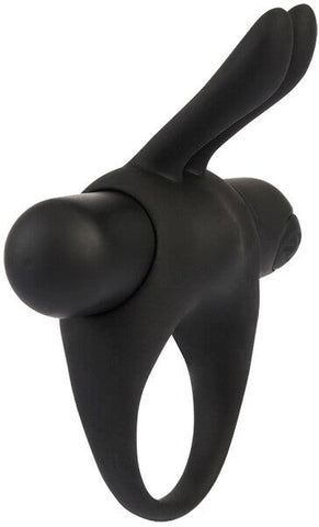 La Viva Babbitty Rabbitty Stretchy Silicone Cock Ring Black - Stretchy Cock Rings