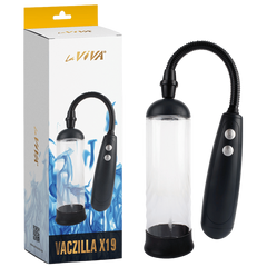 Vaczilla X19 Cylinder 2 Speed Mens Penis Pump - - Penis Pumps And Stretchers